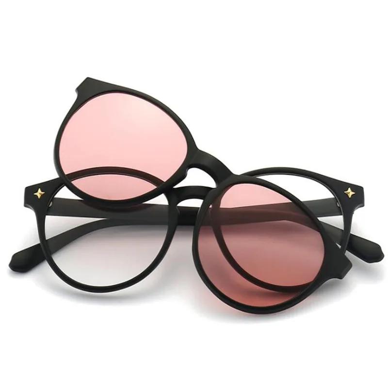 Stars 5 In 1 Round Clips On Glasses Polarized Uv400 Women Anti Blue Magnetic Sun Glasses Clip Driving Option Glasses Frame 0
Stars 5 In 1 Round Clips On Glasses Polarized Uv400 Women Anti Blue Magnetic Sun Glasses Clip Driving Option Glasses Frame 0