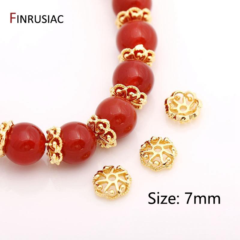 7mm Fancy Bead Cap 14K Gold Plated Brass Flower Bead Cap For DIY Jewelry Making Supplies Accessories Wholesale 10 pieces
7mm Fancy Bead Cap 14K Gold Plated Brass Flower Bead Cap For DIY Jewelry Making Supplies Accessories Wholesale 10 pieces