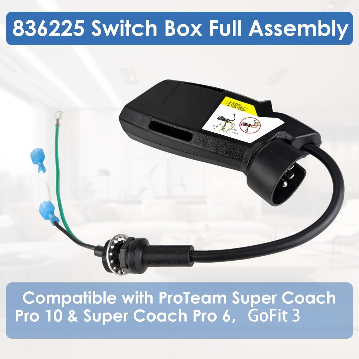 836225 Switch Box Full Assembly, Compatible for ProTeam Super Coach Pro 10 Series and Super Coach Pro 6,GoFit 6 Series,GoFit 3, for ProTeam Part
836225 Switch Box Full Assembly, Compatible for ProTeam Super Coach Pro 10 Series and Super Coach Pro 6,GoFit 6 Series,GoFit 3, for ProTeam Part