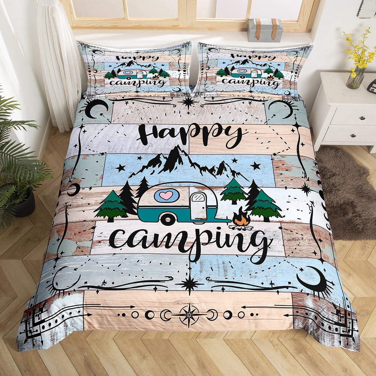 Comforter Galaxy Camping Camper Twin Queen Bedding Set For Boysteen Sun Moon Stars Comforter Lodge Cabin Sketch Bed Set Comforter (quilt)-EU Single(135*200cm)3pcs
Comforter Galaxy Camping Camper Twin Queen Bedding Set For Boysteen Sun Moon Stars Comforter Lodge Cabin Sketch Bed Set Comforter (quilt)-EU Single(135*200cm)3pcs