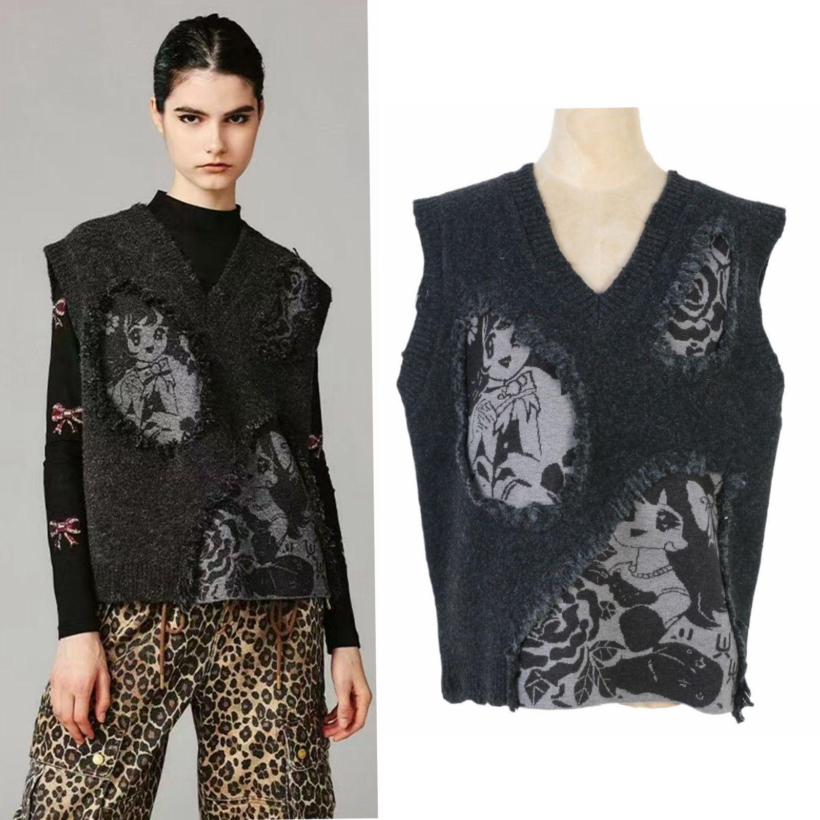 Uya Girl V-Neck Jacquard Tassel Vest - Sleeveless Pullover for Autumn/Winter Small
Uya Girl V-Neck Jacquard Tassel Vest - Sleeveless Pullover for Autumn/Winter Small
