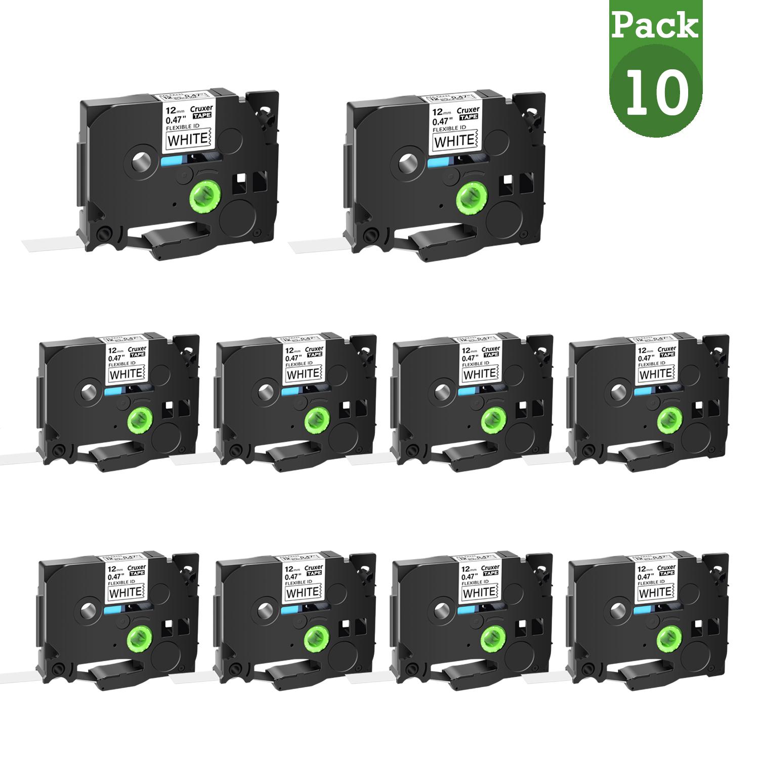 Cruxer 10 Pcs Flexible ID Laminated Label Tape FX231 FX241 FX251 Fx631 Tape Compatible for Brother TZE P-touch Labeling Machine (as the picture,6mm)
Cruxer 10 Pcs Flexible ID Laminated Label Tape FX231 FX241 FX251 Fx631 Tape Compatible for Brother TZE P-touch Labeling Machine (as the picture,6mm)