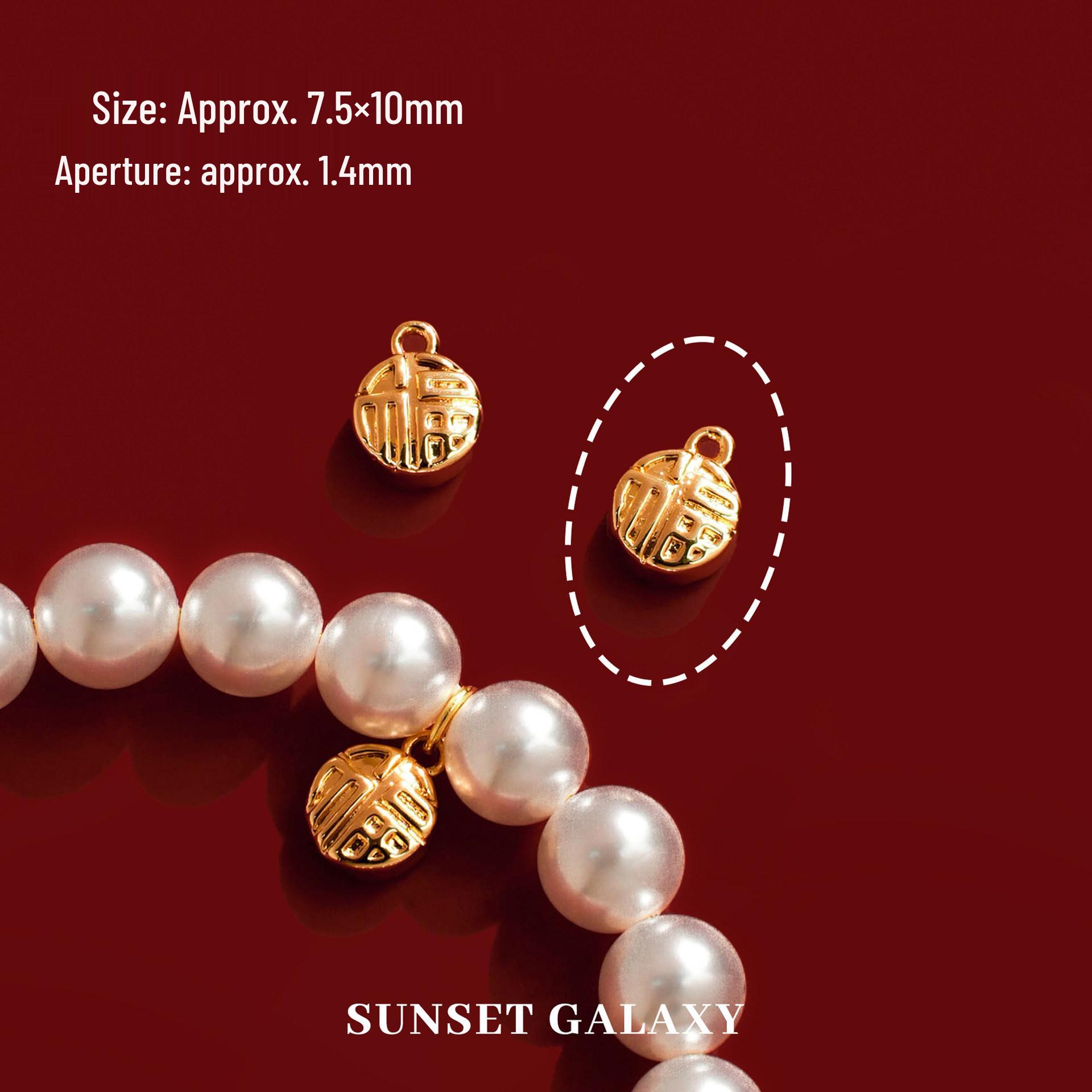 18k Gold Plated Fortune Pendant for Luck and Prosperity with Beaded DIY Bracelet Necklace Accessories
18k Gold Plated Fortune Pendant for Luck and Prosperity with Beaded DIY Bracelet Necklace Accessories