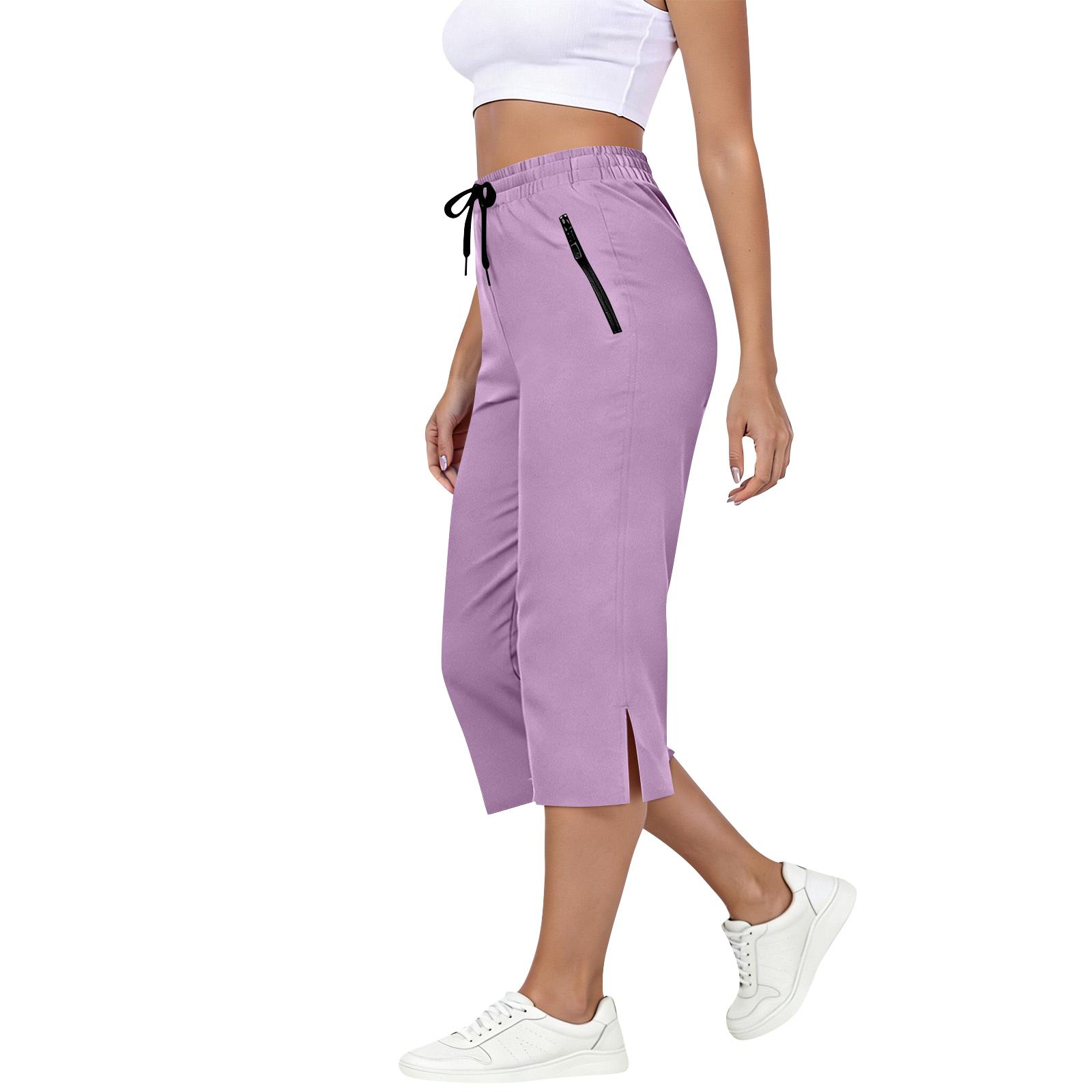 Women Elastic High Waist 3/4 Pant Casual Fit Wide Capris Leg Pants Trousers With Pockets XL рожевий
Women Elastic High Waist 3/4 Pant Casual Fit Wide Capris Leg Pants Trousers With Pockets XL рожевий