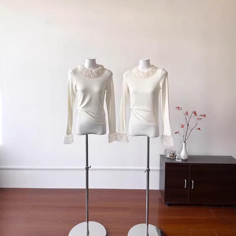 Elegant Off-White Lace Collar Court-Style Shirt - Autumn/Winter Korean Fashion for Women Medium брудно-білий
Elegant Off-White Lace Collar Court-Style Shirt - Autumn/Winter Korean Fashion for Women Medium брудно-білий