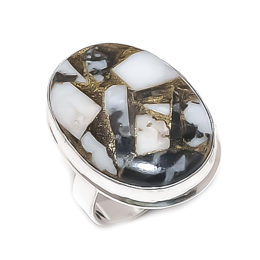 Natural Buffalo Jasper Gemstone 925 Sterling Silver Jewelry Ring Size 8 z4v17
Natural Buffalo Jasper Gemstone 925 Sterling Silver Jewelry Ring Size 8 z4v17