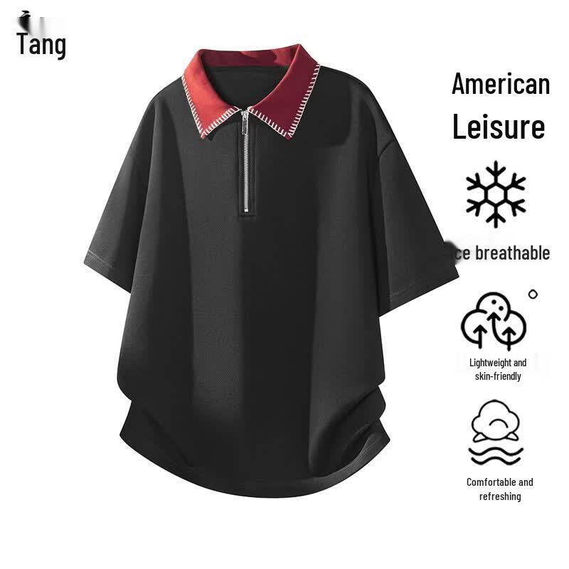Chutang Men s Half-Zip Polo T-Shirt 3XL
Chutang Men s Half-Zip Polo T-Shirt 3XL