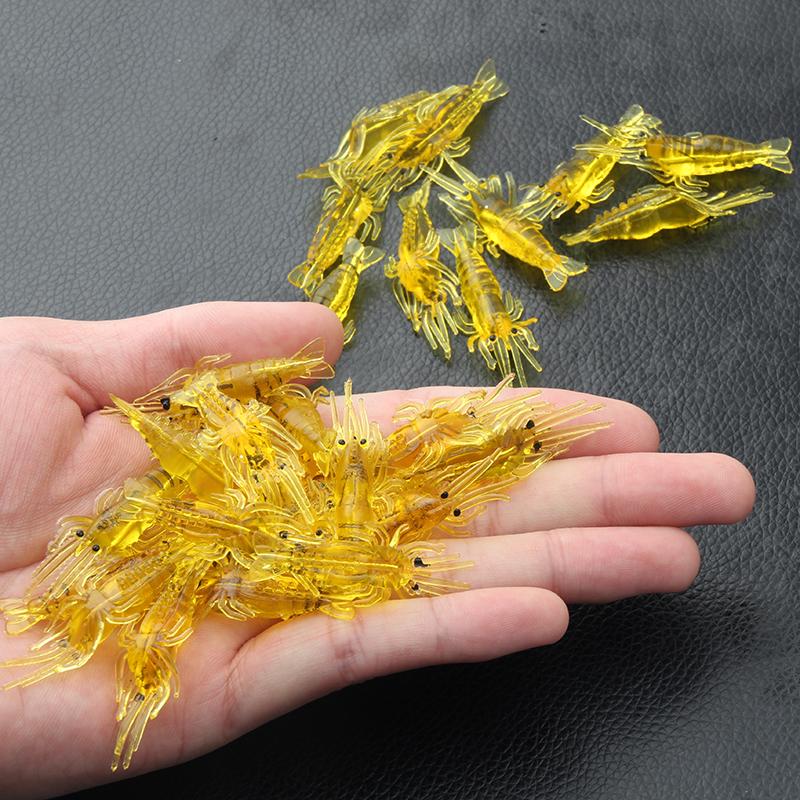 20Pcs/Lot Silicone Baits 4cm 1g Soft Fishing Lure Gold Artificial Shrimp Bait No hook Sea Fishing Winter Fishing
20Pcs/Lot Silicone Baits 4cm 1g Soft Fishing Lure Gold Artificial Shrimp Bait No hook Sea Fishing Winter Fishing
