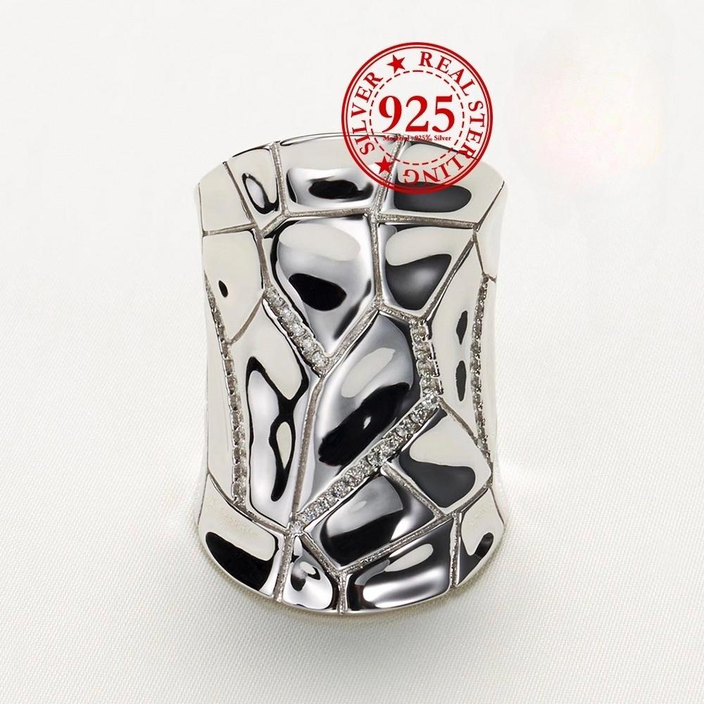 925 Silver Wide Band Irregular Couple Rings Minimalist Unisex Jewelry Matching Love Gift for Him and Her 6
925 Silver Wide Band Irregular Couple Rings Minimalist Unisex Jewelry Matching Love Gift for Him and Her 6