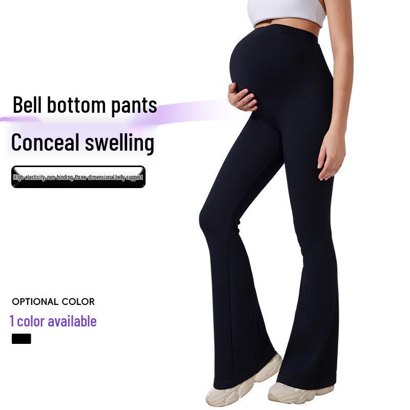 High-Waisted Flared Yoga Pants for Pregnant Women - Hip-Lifting, High-Elasticity, Belly Support, Wide-Leg Design Small чёрный
High-Waisted Flared Yoga Pants for Pregnant Women - Hip-Lifting, High-Elasticity, Belly Support, Wide-Leg Design Small чёрный