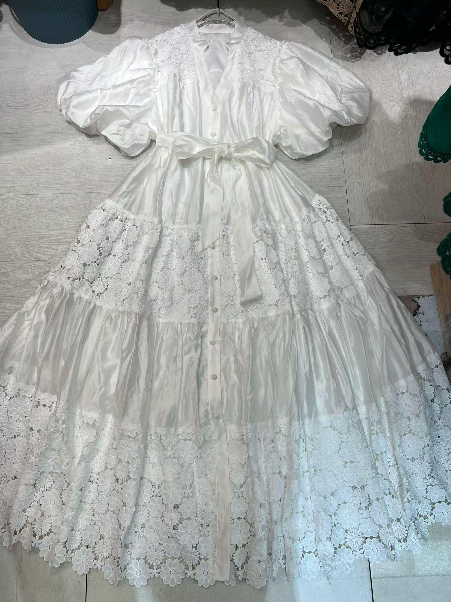 Elegant 2026 French Court-Style Dress with Lace Crochet and Waist Tie XL белый
Elegant 2026 French Court-Style Dress with Lace Crochet and Waist Tie XL белый