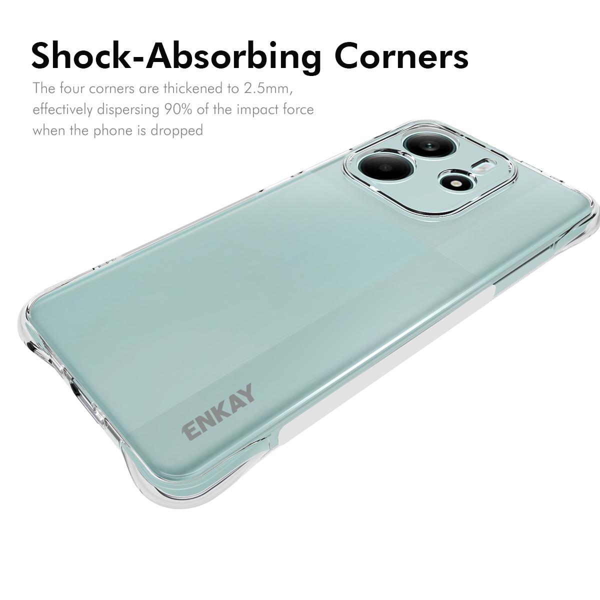 For Xiaomi Redmi Note 14 4G (163.25x76.55x8.16mm) Clear Phone Case ENKAY HAT PRINCE Shockproof Anti-Slip TPU Cover Transparent
For Xiaomi Redmi Note 14 4G (163.25x76.55x8.16mm) Clear Phone Case ENKAY HAT PRINCE Shockproof Anti-Slip TPU Cover Transparent