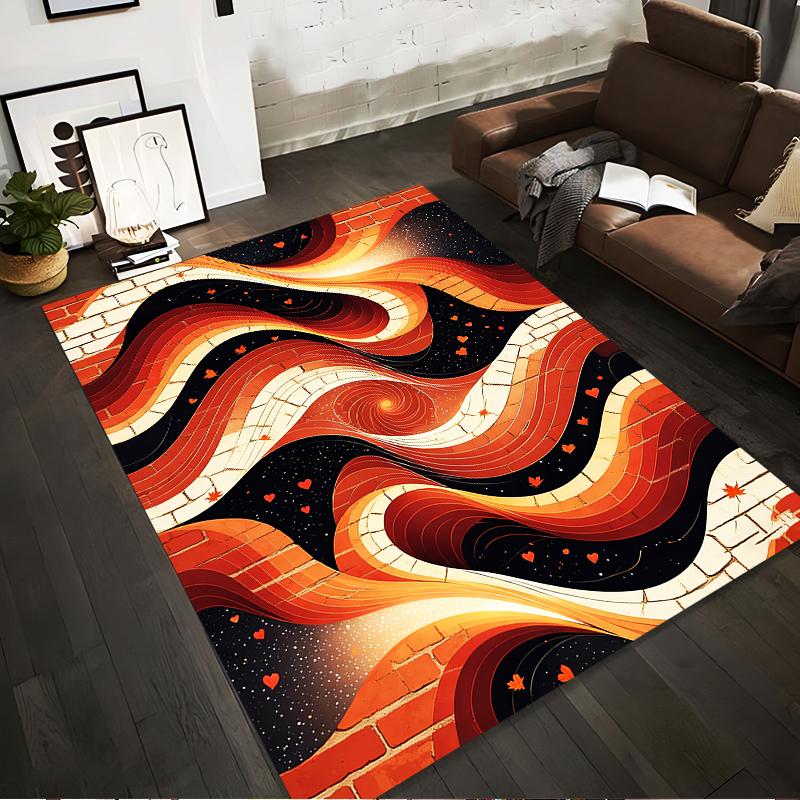 Abstract Brick Pattern Carpet with Autumn Leaves and Heart Design Suitable for use as an anti-slip for living room bedroom sofas 40x60cm( 15x23in )
Abstract Brick Pattern Carpet with Autumn Leaves and Heart Design Suitable for use as an anti-slip for living room bedroom sofas 40x60cm( 15x23in )