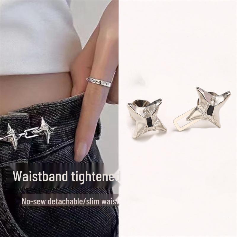 Trendy Adjustable No-Punch Star Buckle Waist-Cinching Jeans
Trendy Adjustable No-Punch Star Buckle Waist-Cinching Jeans
