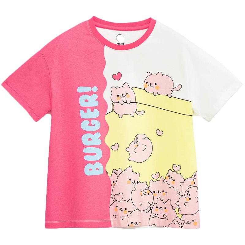 MQD Girls Color-Block Cartoon Short-Sleeve T-Shirt 120cm
MQD Girls Color-Block Cartoon Short-Sleeve T-Shirt 120cm