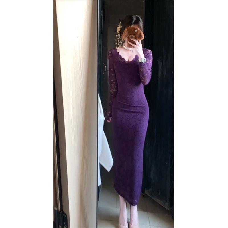 Elegant Purple Lace Maxi Dress: Sexy, Slimming & Versatile with Long Sleeves Medium фиолетовый
Elegant Purple Lace Maxi Dress: Sexy, Slimming & Versatile with Long Sleeves Medium фиолетовый