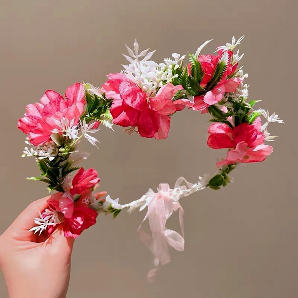 Colorful Women Wedding Floral Headband Diameter 18cm Fashion Bohemia Flower Crown Hair Accessories Multistyles рожевий червоний колір
Colorful Women Wedding Floral Headband Diameter 18cm Fashion Bohemia Flower Crown Hair Accessories Multistyles рожевий червоний колір