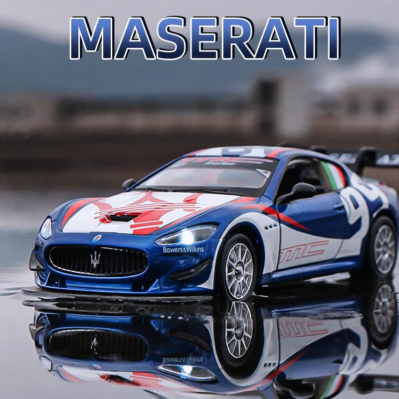 1:32 Maserati GranTurismo MC GT4 модель автомобиля из сплава со звуком и светом, коллекция детских подарков, литая под давлением игрушечная модель
1:32 Maserati GranTurismo MC GT4 модель автомобиля из сплава со звуком и светом, коллекция детских подарков, литая под давлением игрушечная модель