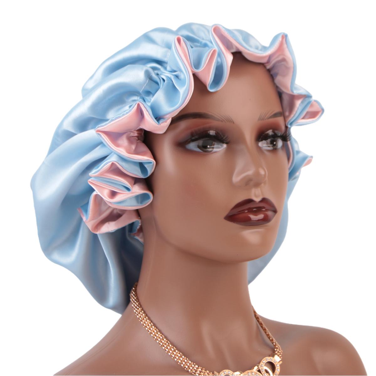1Pc Double Layer Laced Edge Satin Bonnets Matching Colors Sleep Bonnet Cap
1Pc Double Layer Laced Edge Satin Bonnets Matching Colors Sleep Bonnet Cap