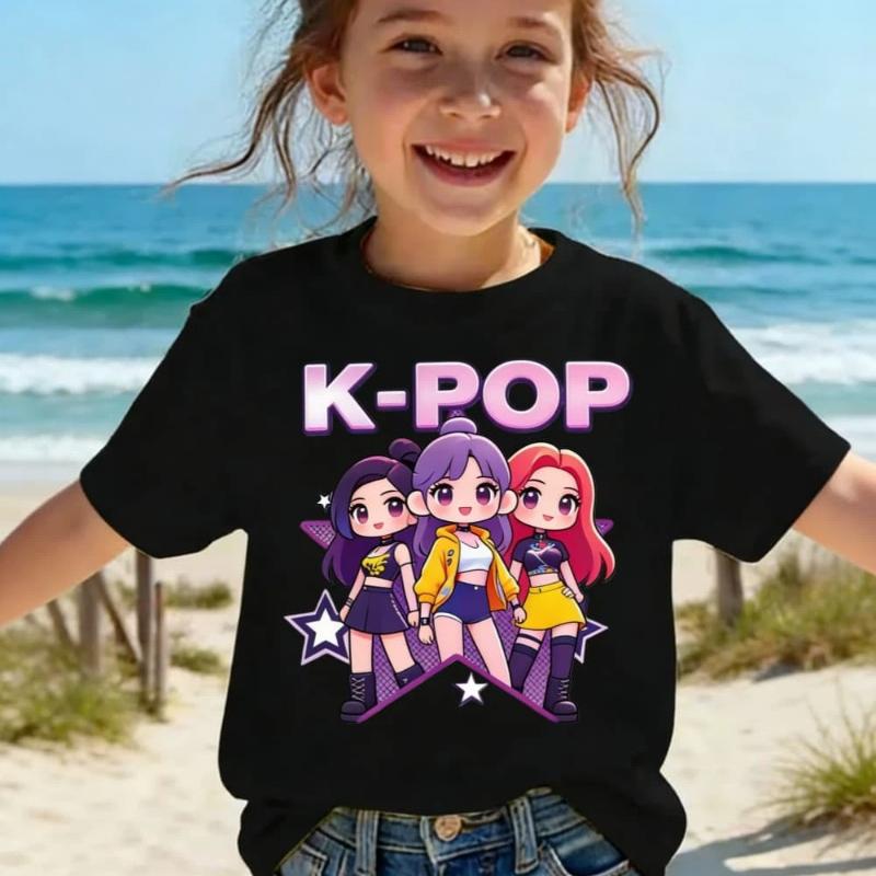 Kpop Children s T Shirt Cartoon Graphic Short Sleeve Summer Comfortable Top Funny Gift for Fans Harajuku T-Shirts Girls Clothes 100 чорний
Kpop Children s T Shirt Cartoon Graphic Short Sleeve Summer Comfortable Top Funny Gift for Fans Harajuku T-Shirts Girls Clothes 100 чорний