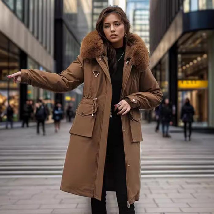 YJKDYK 2026 Winter Thicken Women s Windbreakers Female Fur Collor Warm Long Parka Tops Women s 2 Pocket Pure Color Cotton Jacket L верблюд
YJKDYK 2026 Winter Thicken Women s Windbreakers Female Fur Collor Warm Long Parka Tops Women s 2 Pocket Pure Color Cotton Jacket L верблюд