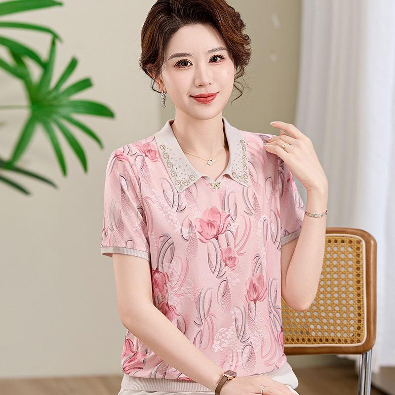 2026 Women s Short-Sleeve Ice Silk Printed Top: Versatile Lapel T-Shirt for Middle-Aged/Elderly - Perfect Mother s Summer Wear L (for 80-100 lbs) розовый
2026 Women s Short-Sleeve Ice Silk Printed Top: Versatile Lapel T-Shirt for Middle-Aged/Elderly - Perfect Mother s Summer Wear L (for 80-100 lbs) розовый
