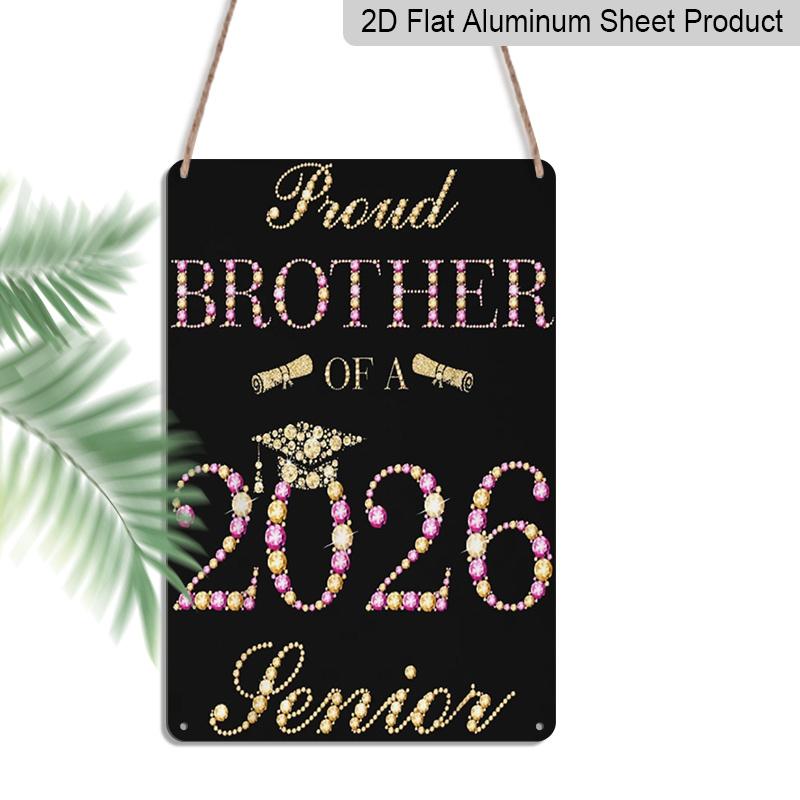 2D Flat, 1pc Proud Brother of A 2026 Senior Aluminium Sign - 8 x12 Pink & Gold Glitter Graduation Decor, Grad Cap & Diploma Wall Art, Perfect for 20*30cm
2D Flat, 1pc Proud Brother of A 2026 Senior Aluminium Sign - 8 x12 Pink & Gold Glitter Graduation Decor, Grad Cap & Diploma Wall Art, Perfect for 20*30cm