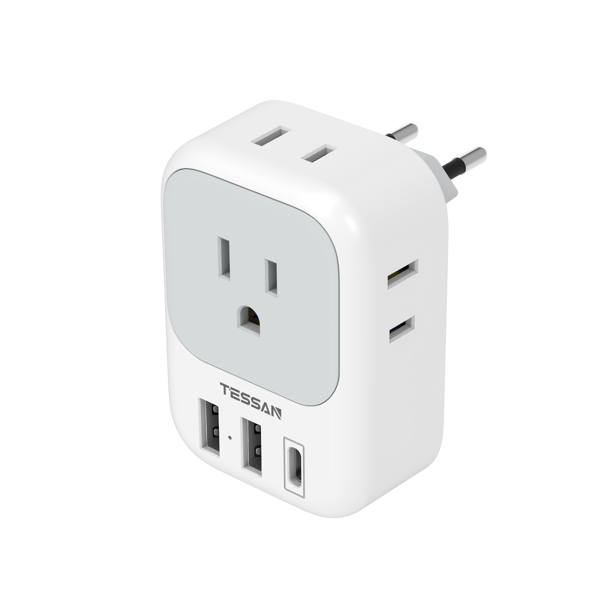 Conversion plug C type Korean for overseas travel Converter TESSAN included 4 AC outlets 2 1 Compatible with countries such as USB-C Type-A Type-C білий
Conversion plug C type Korean for overseas travel Converter TESSAN included 4 AC outlets 2 1 Compatible with countries such as USB-C Type-A Type-C білий