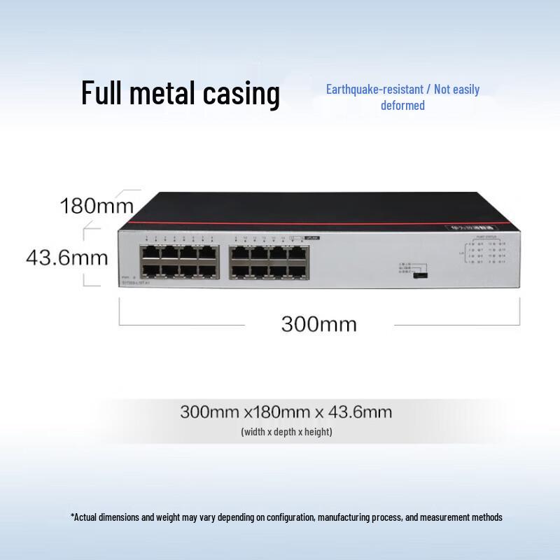 Huawei S1730S-L16T-A1 16-Port Gigabit Layer 2 Ethernet Switch
Huawei S1730S-L16T-A1 16-Port Gigabit Layer 2 Ethernet Switch