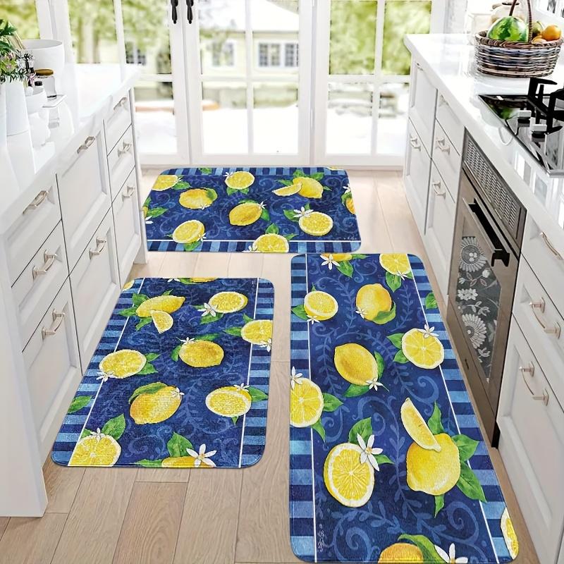 1Pcs Anti Fatigue Kitchen Rugs,Lemon Blue Gingham Print Waterproof Non-Slip Thick Cushioned Kitchen Mat Heavy Duty Comfort Standing Mat for Kitchen 40*60cm
1Pcs Anti Fatigue Kitchen Rugs,Lemon Blue Gingham Print Waterproof Non-Slip Thick Cushioned Kitchen Mat Heavy Duty Comfort Standing Mat for Kitchen 40*60cm