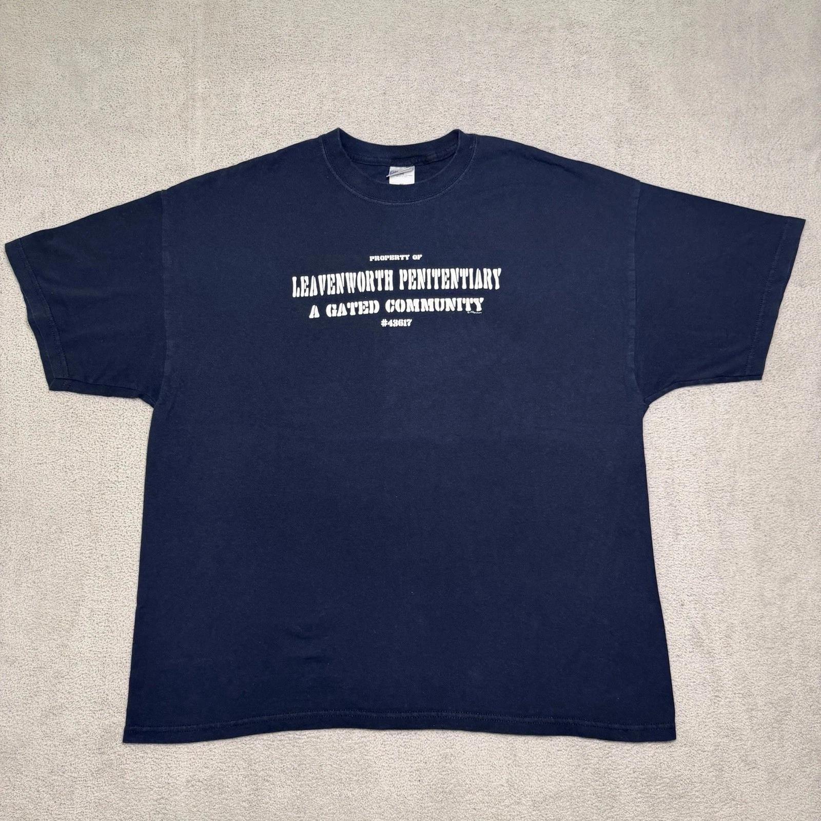 Leavenworth Penitentiary T Shirt Adult 2XL Gated Community Gildan Tag 2XL
Leavenworth Penitentiary T Shirt Adult 2XL Gated Community Gildan Tag 2XL