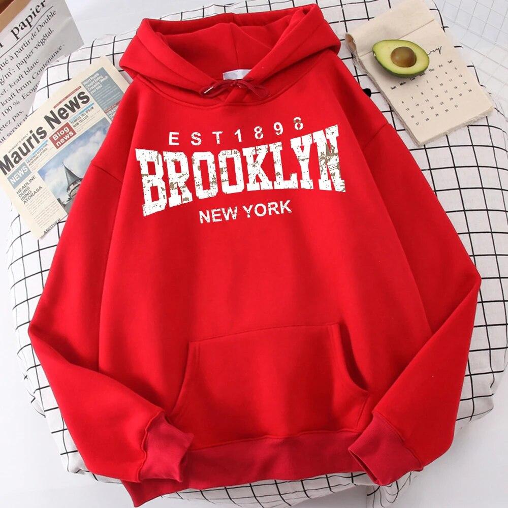 Women Long Sleeve Hoodie Brooklyn Est 1898 New York Casual Daily Hoodies Outdoor Comfortable Clothes Classic All-Match Streetwear
Women Long Sleeve Hoodie Brooklyn Est 1898 New York Casual Daily Hoodies Outdoor Comfortable Clothes Classic All-Match Streetwear