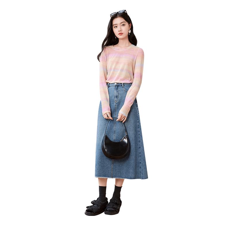 Xiangying Women s Gradient Rainbow Stripe Mesh Long-Sleeve T-Shirt XL
Xiangying Women s Gradient Rainbow Stripe Mesh Long-Sleeve T-Shirt XL