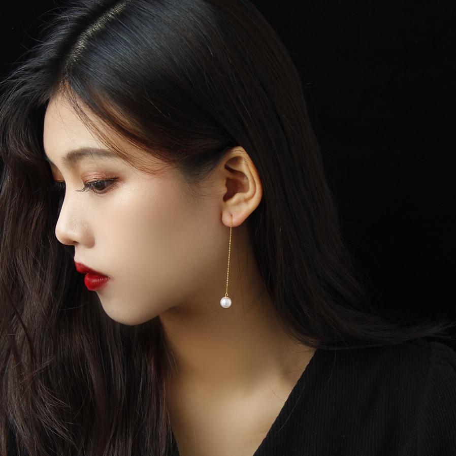 Женские серьги из 18-каратного золота Au750 Imprint Natural Freshwater Pearl Earlines Rose Gold Sweet Temperament Ear Accessories length 5cm,6-7mm
Женские серьги из 18-каратного золота Au750 Imprint Natural Freshwater Pearl Earlines Rose Gold Sweet Temperament Ear Accessories length 5cm,6-7mm