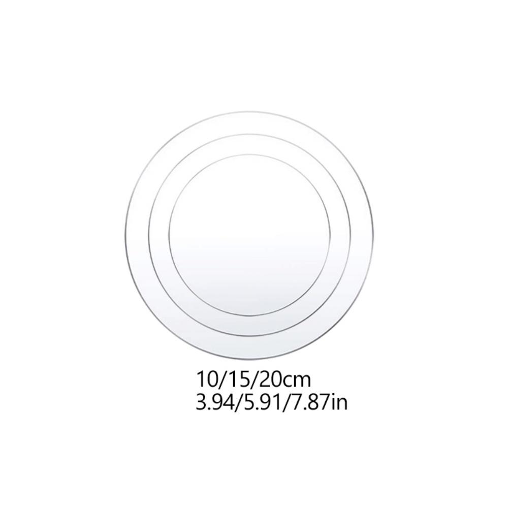 3pcs/4pcs Acrylic Cake Discs Set 4/6/8/10inch Round Cake Board For Cake Trimming Circle Clear Perspex Sheeting Ganaching Plate
3pcs/4pcs Acrylic Cake Discs Set 4/6/8/10inch Round Cake Board For Cake Trimming Circle Clear Perspex Sheeting Ganaching Plate