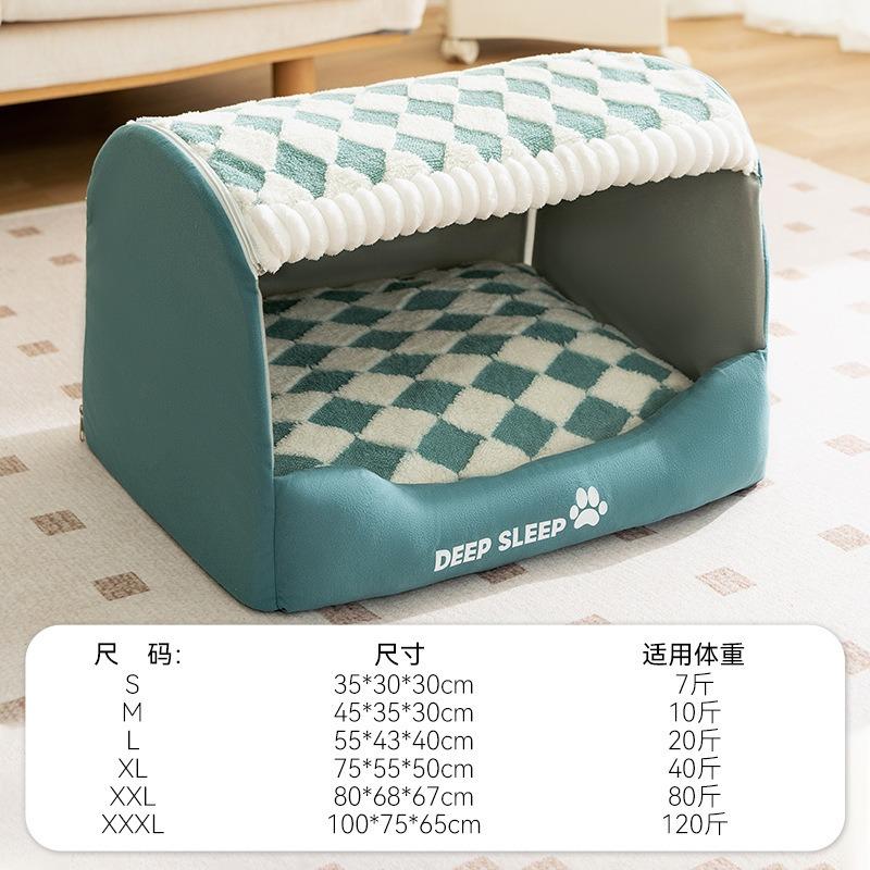 Cute Cusion Kennels PP Cotton Fluffy Cat Room Half-Closed Medium To Large Dogs Sleeping Nest Foldable Home Puppy Pet Products S-35X30X30cm ліс зелений колір
Cute Cusion Kennels PP Cotton Fluffy Cat Room Half-Closed Medium To Large Dogs Sleeping Nest Foldable Home Puppy Pet Products S-35X30X30cm ліс зелений колір