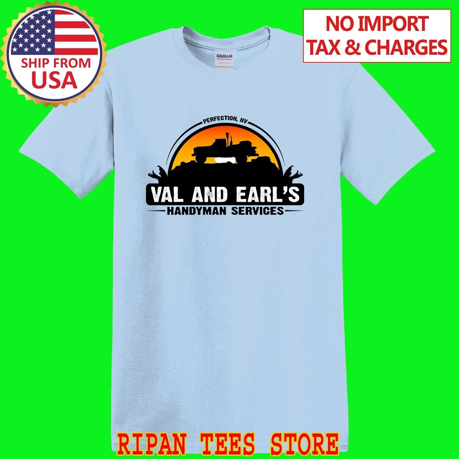 TREMORS Movie Val Handyman Light Blue T-Shirt Tee Top Unisex 4XL
TREMORS Movie Val Handyman Light Blue T-Shirt Tee Top Unisex 4XL