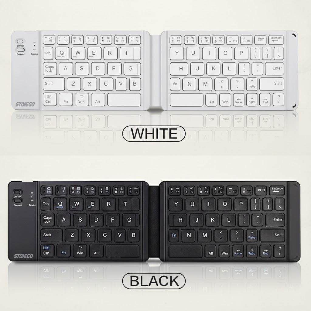 Foldable Bluetooth Keyboard Portable Wireless Keyboard Rechargeable Ultra Slim Folding Silent Key Board for Smartphone Tablet PC чорний
Foldable Bluetooth Keyboard Portable Wireless Keyboard Rechargeable Ultra Slim Folding Silent Key Board for Smartphone Tablet PC чорний