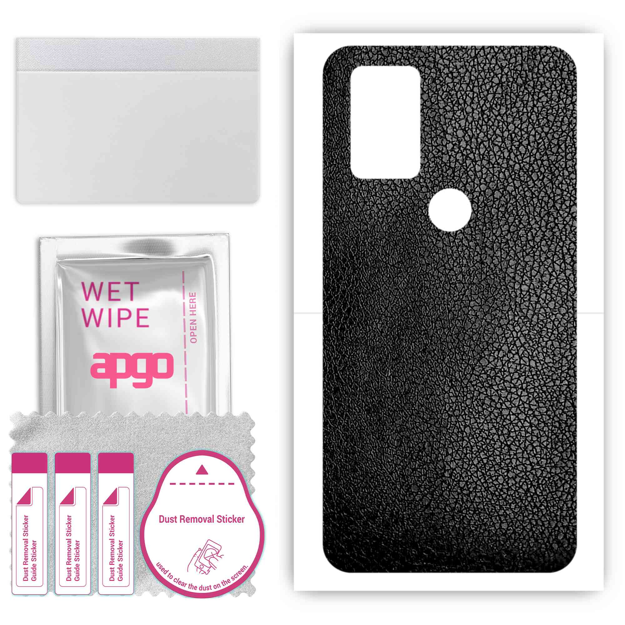 apgo Protective Skin Sticker for the back compatible with Kruger&Matz Live 10S, Wrap Film, Foil, Vinyl - Pattern Black Leather
apgo Protective Skin Sticker for the back compatible with Kruger&Matz Live 10S, Wrap Film, Foil, Vinyl - Pattern Black Leather