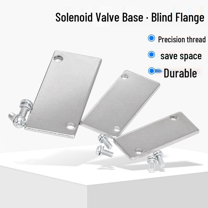 Pneumatic Solenoid Valve Base Manifold Cover Plate Gasket, Models 4V210-08/310/410/110-06, 100M/200M 4V110 Blanking Plate
Pneumatic Solenoid Valve Base Manifold Cover Plate Gasket, Models 4V210-08/310/410/110-06, 100M/200M 4V110 Blanking Plate