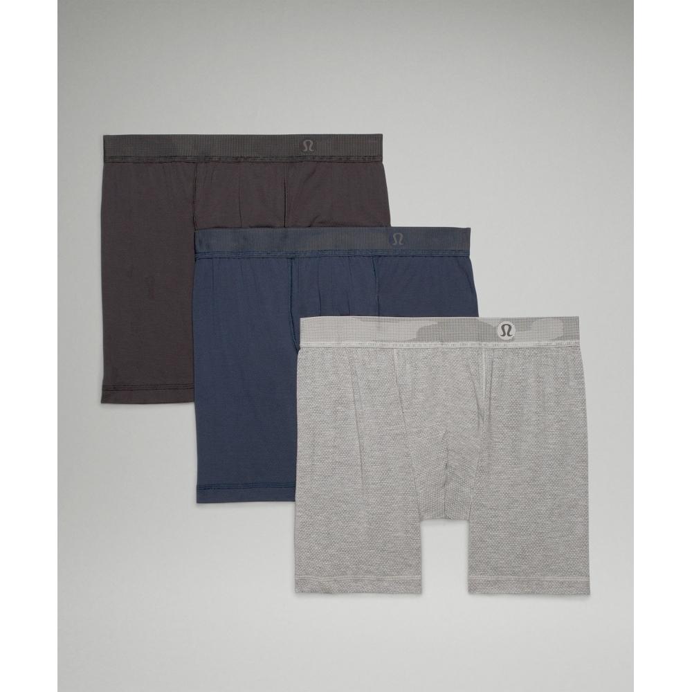 Lululemon Трусы-боксеры Always In Motion Mesh Boxer 5 3 шт. в упаковке, черные, с меланжевым сердечником, средне-серые, темно-синие XXL/5
Lululemon Трусы-боксеры Always In Motion Mesh Boxer 5 3 шт. в упаковке, черные, с меланжевым сердечником, средне-серые, темно-синие XXL/5