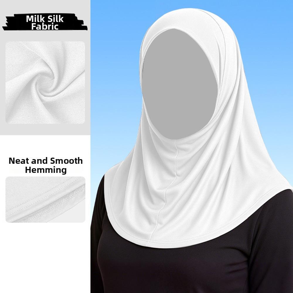 Elegant Ice Silk Women Hijab Scarf Neck Protection Lightweight Instant Hijab Sun Protection Solid Color Prayer Hijab Lady білий
Elegant Ice Silk Women Hijab Scarf Neck Protection Lightweight Instant Hijab Sun Protection Solid Color Prayer Hijab Lady білий