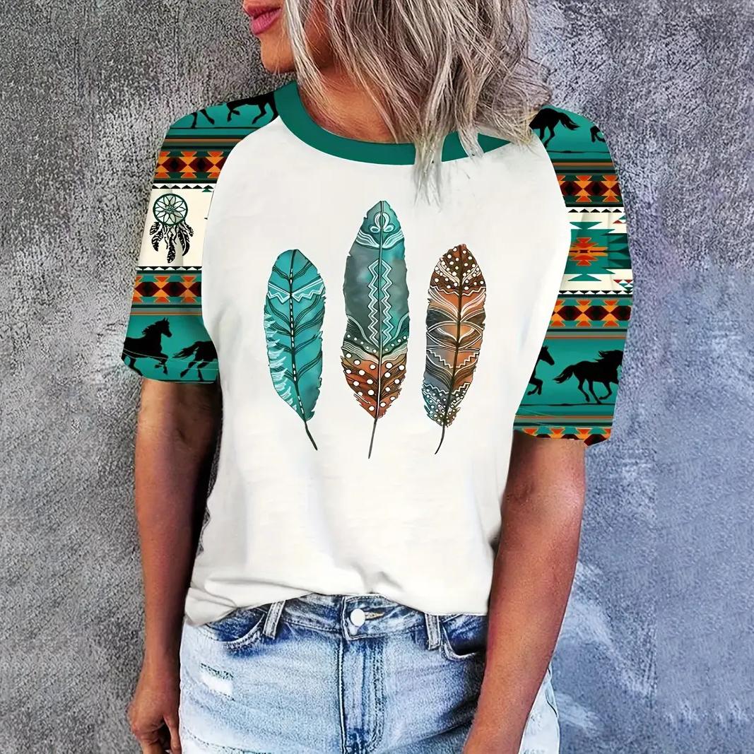 Vintage Women s T Shirt Ethnic Geo Print Crew Neck T-Shirt Summer Casual Short Sleeve Tee Streetwear Female Oversized Clothing 5XL
Vintage Women s T Shirt Ethnic Geo Print Crew Neck T-Shirt Summer Casual Short Sleeve Tee Streetwear Female Oversized Clothing 5XL