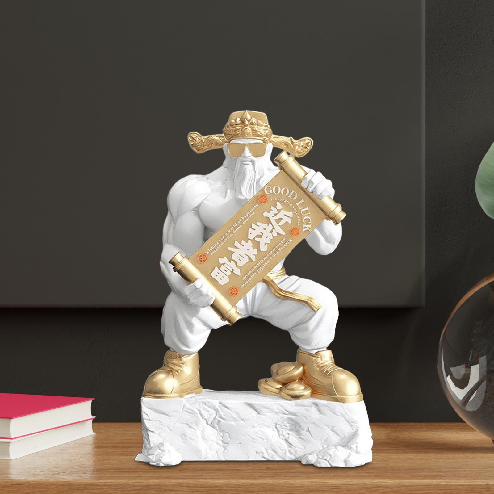 Статуя Цай Шэнь Китайская скульптура Искусство Бог богатства Фигурка Мышцы для белый
Статуя Цай Шэнь Китайская скульптура Искусство Бог богатства Фигурка Мышцы для белый