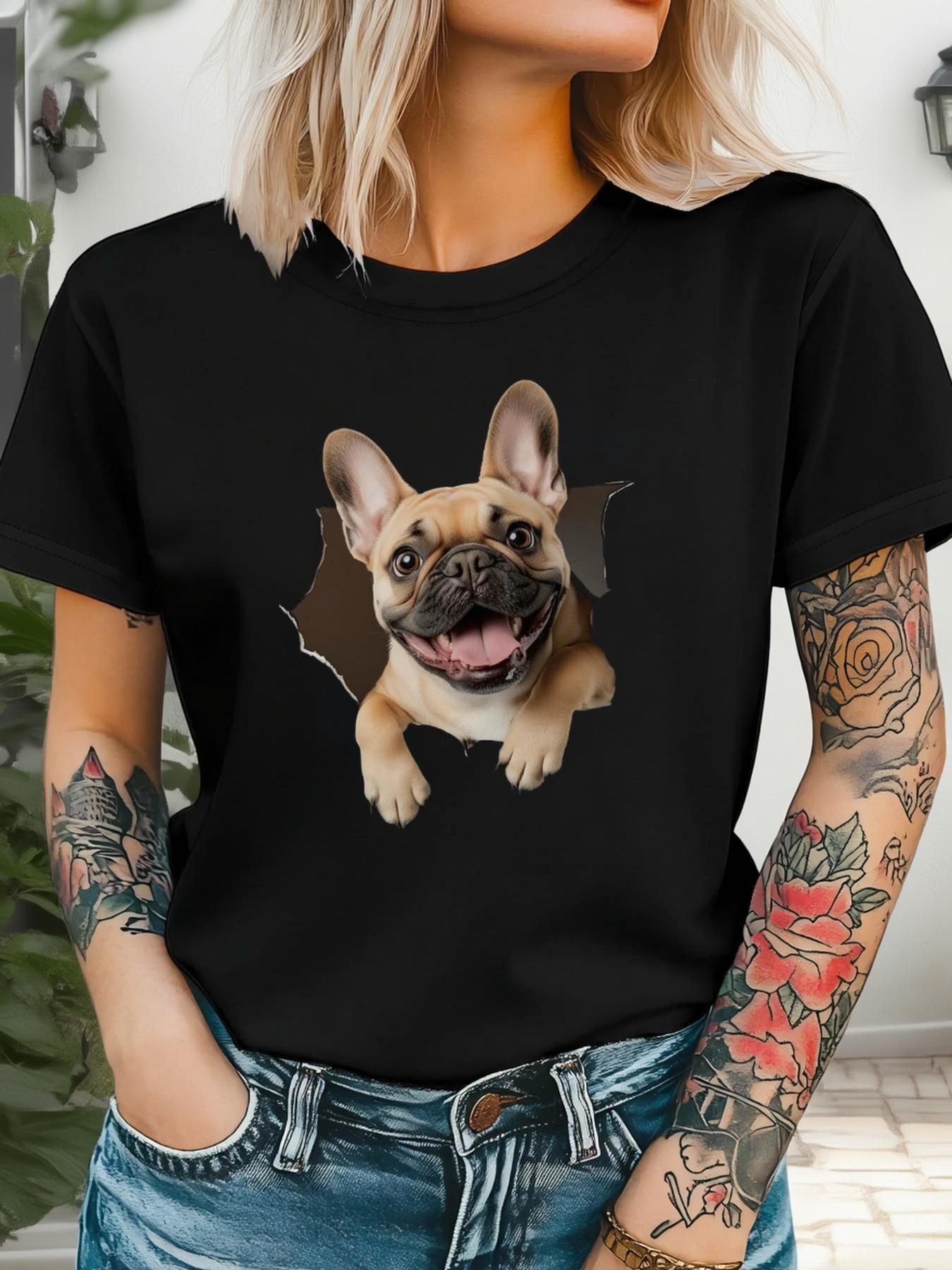 Lively Dog Graphic Print T-shirt, Short Sleeve Crew Neck Casual Top for Summer & Spring, Women s Clothing 5XL різнокольоровий
Lively Dog Graphic Print T-shirt, Short Sleeve Crew Neck Casual Top for Summer & Spring, Women s Clothing 5XL різнокольоровий