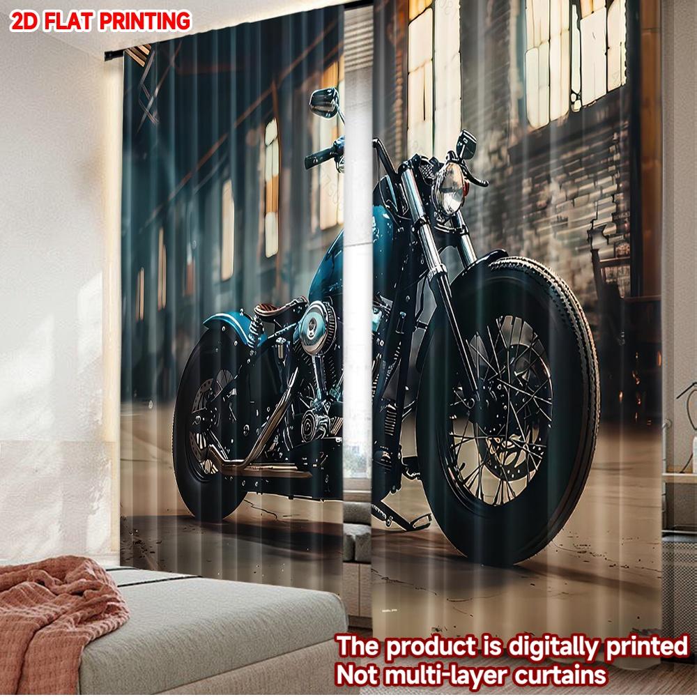 Flat Printing Merry Christmas Trendy Curtains Blue Motorcycle Scopic Stylish Polyester Fiber Festive Curtain Set Of 2 Classic Made Washable W100*H70(CM)-Hooks&2PCS
Flat Printing Merry Christmas Trendy Curtains Blue Motorcycle Scopic Stylish Polyester Fiber Festive Curtain Set Of 2 Classic Made Washable W100*H70(CM)-Hooks&2PCS