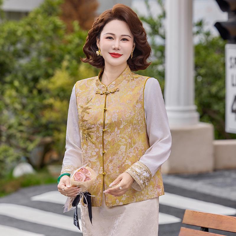 2026 Spring Mother s Day Chinese Embroidery Vest for Middle-Aged and Elderly Women 4XL (suggested for 130-140 jin)
2026 Spring Mother s Day Chinese Embroidery Vest for Middle-Aged and Elderly Women 4XL (suggested for 130-140 jin)