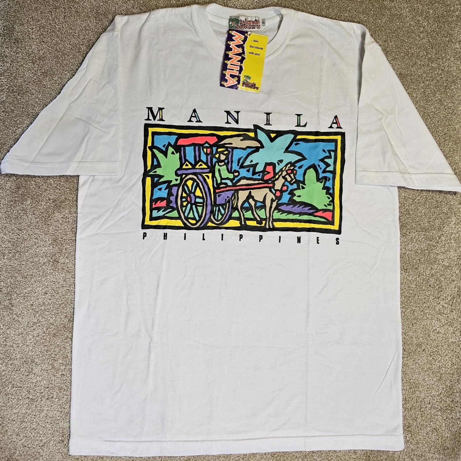Vintage 90s Manilla Philippines Souvenir T-shirt Mens XL Tourist Dadcore Horse S
Vintage 90s Manilla Philippines Souvenir T-shirt Mens XL Tourist Dadcore Horse S