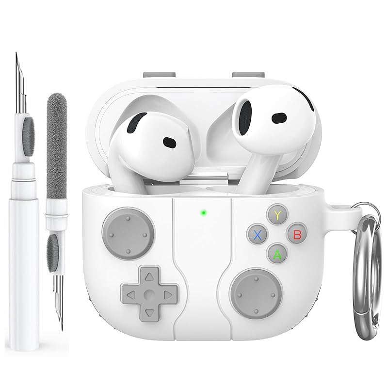 AhaStyle AirPods 4 case cover Comes with cleaning kit handheld game console design AirPods 4th generation case Soft silicone protective cover skin
AhaStyle AirPods 4 case cover Comes with cleaning kit handheld game console design AirPods 4th generation case Soft silicone protective cover skin