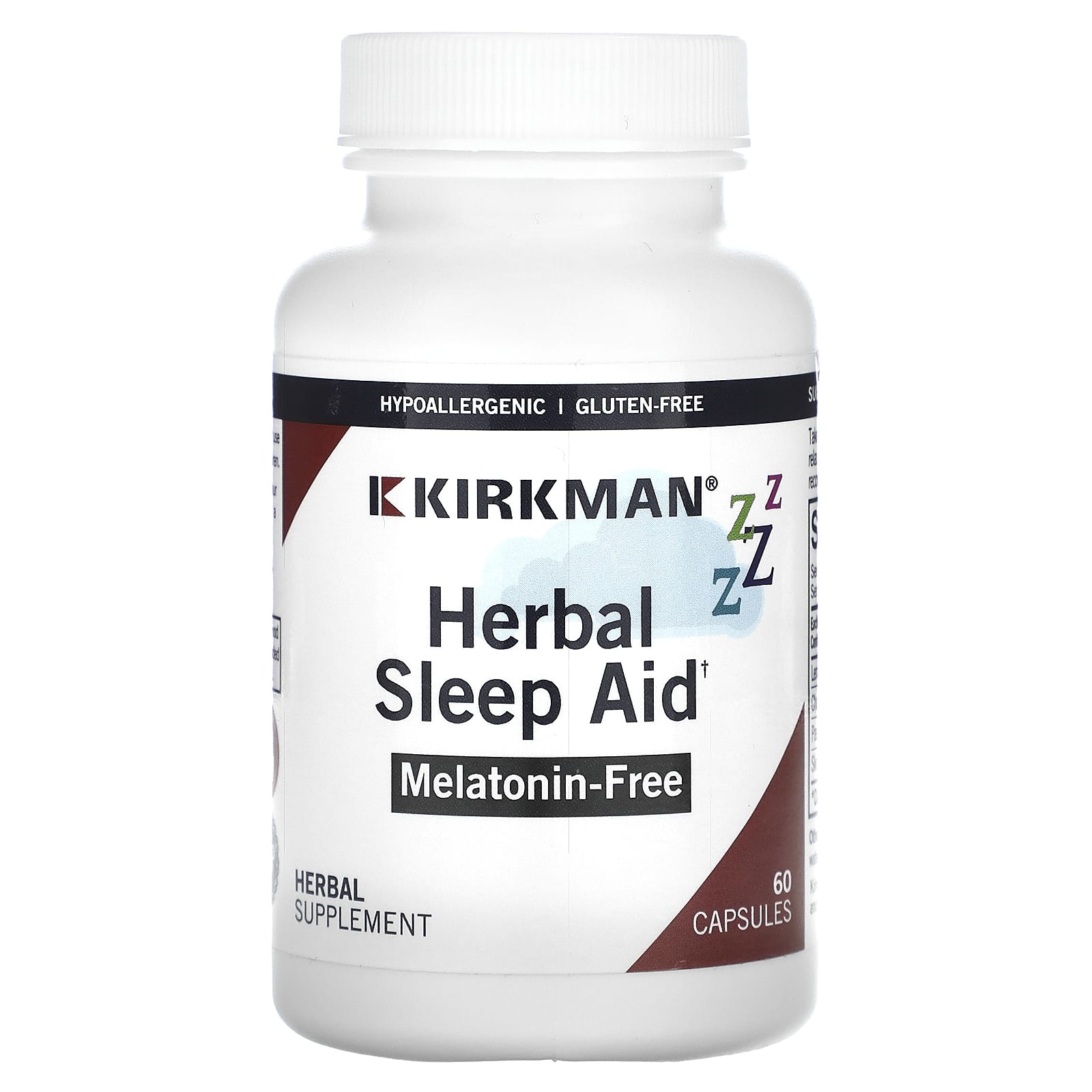 Kirkman Labs, Herbal Sleep Aid, 60 капсул 
Kirkman Labs, Herbal Sleep Aid, 60 капсул